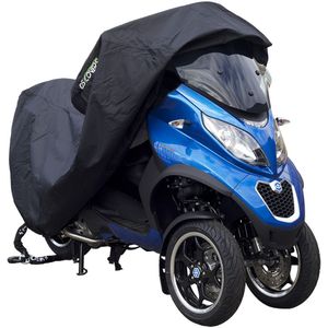 Motorhoes - Zwart - 300D Polyester - Geschikt voor Driewieler Motorscooters