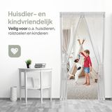 O'DADDY® Deurgordijn Deluxe FIBER - Magnetisch Vliegengordijn - Voor Nieuwbouw en Standaard Deuren - Eenvoudige Installatie - Deurhor Wit - 92x230 cm