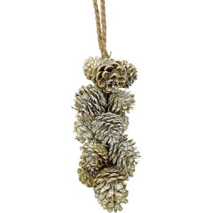 Dennenappel hanger 40cm bruin Hout House of nature Kersthanger