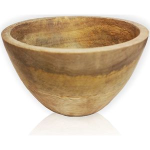 Bamboe houten schaal, 12 x 7 cm, Made in India - FSC