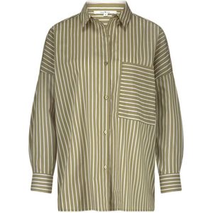 Circle of Trust - Blouse - Groen - Oversized Pasvorm - Katoen