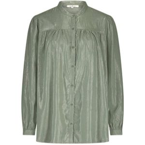 Circle of Trust - Satijnen Blouse - Mintgroen - Met Glitter