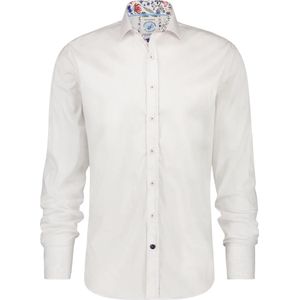 A Fish Named Fred - Shirt Powerstretch - Overhemd - Wit - 70% Katoen, 26% Nylon, 4% Lycra