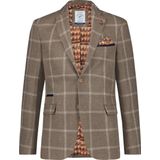 A fish named Fred, Heren, Jassen, Beige, Maat: 2XL Katoen,