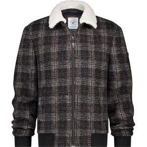 A Fish Named Fred - Jack - Bruin Geruit - Slim Fit - Polyester Mix