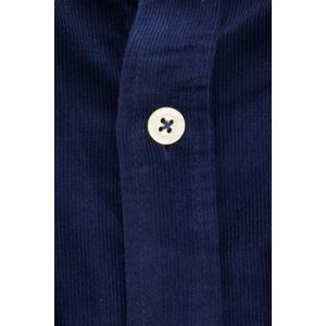 A Fish Named Fred - Overhemd - Blauw - Katoen - Slim Fit