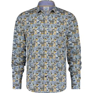 A Fish Named Fred - Overhemd - Geel - Katoen