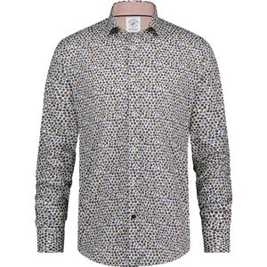 A Fish Named Fred - Rounds Overhemd - Off-white - Hoogwaardige Materialen