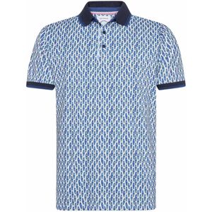 A Fish Named Fred Poloshirt Korte Mouw - Blauw