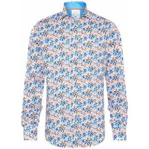 A Fish Named Fred - Monkey - Overhemd - Blauw - Katoen