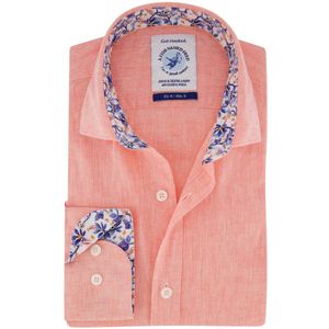 A Fish Named Fred - Overhemd - Slaam Gemeleerd - Katoen/Linnen - Lange Mouw