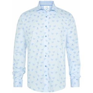 A Fish Named Fred - Overhemd Butterfly - Lichtblauw - Katoen