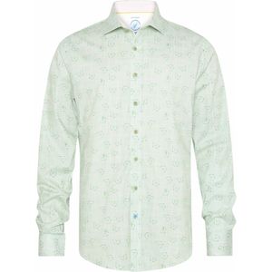 A Fish Named Fred - Overhemd - Groen - Vlinderprint
