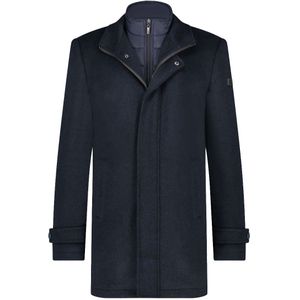 A Fish Named Fred - 32.165 - Winterjas - Navy - Warme Jas met Ritssluiting