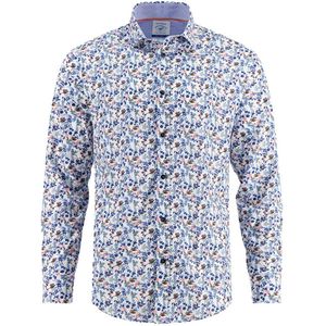 A fish named Fred - Overhemd - Wit - Regular Fit - Lange Mouwen