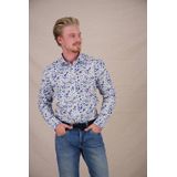 A fish named Fred - Regular Fit - Overhemd - Wit - Lange Mouwen