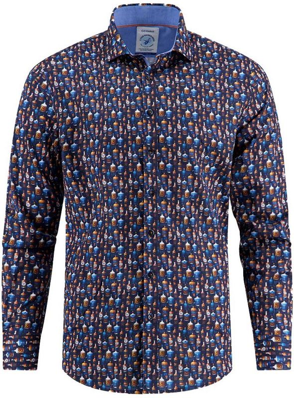 A Fish Named Fred - Bottle Row - Overhemd - Blauw