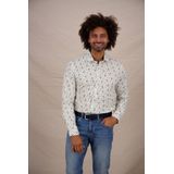 A fish named Fred - Regular Casual Overhemd - Wit