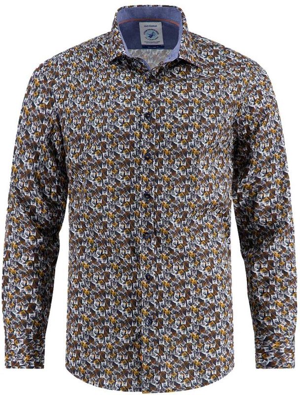 A fish named Fred - Regular Casual Overhemd - Multi