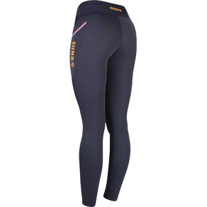 Knhs Rijlegging Knhs Full Grip Kids Donkerblauw-oranje