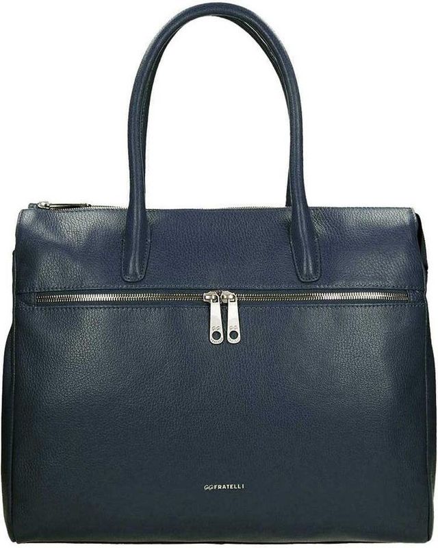Gigi Fratelli Laptoptas / Werktas / Aktetas Dames - 15 inch - Leer - Romance Business - Blauw