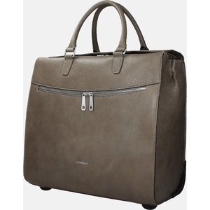 Gigi Fratelli Dames Leren Laptop Trolley 15 inch Romance Business ROM8012 Taupe