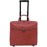 Gigi Fratelli Dames Leren Laptop Trolley 15.6 inch Romance Business ROM8015 Oud Roze