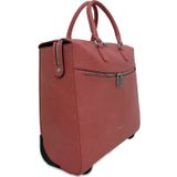 Gigi Fratelli Dames Leren Laptop Trolley 15.6 inch Romance Business ROM8015 Oud Roze