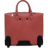 Gigi Fratelli Dames Leren Laptop Trolley 15.6 inch Romance Business ROM8015 Oud Roze