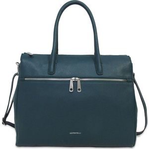 Gigi Fratelli Dames Leren Laptoptas 15 inch Romance Business ROM8006 Teal Groenblauw