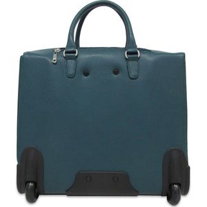 Gigi Fratelli Dames Leren Laptop Trolley 15.6 inch Romance Business ROM8015 Teal