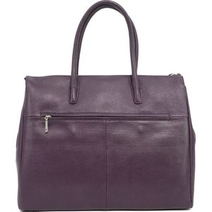 Gigi Fratelli Dames Leren Laptoptas 16-17 inch Romance Business ROM8007 Dark Violet