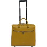 Gigi Fratelli Dames Leren Laptop Trolley 15.6 inch Romance Business ROM8015 Yellowgold