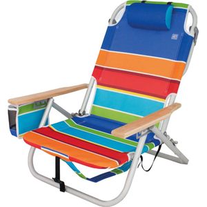 Eurotrail - Strandstoel Séte - Multicolor - Verstelbare Rugleuning