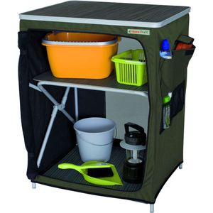 Eurotrail Campingkast Vallou 86 X 67 X 53 Cm Aluminium/mdf Groen