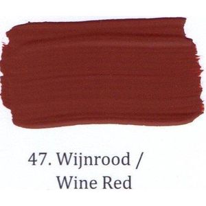 Kalkverf 1 ltr 47- Wijnrood