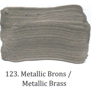 Metallic muurverf 2,5 ltr 123. Brons