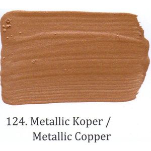 Metallic muurverf 2,5 ltr 124. Koper