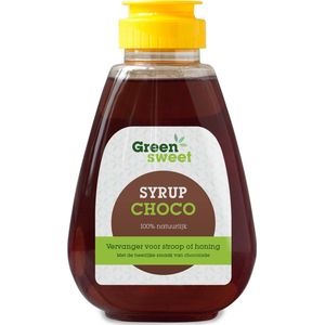 Green Sweet - Syrup Choco - 450 Gram - Suikervrij - Handige Knijpfles