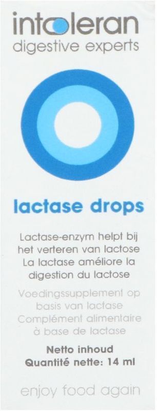 Intoleran - Lactase Druppels - 14 ml - Enzymen