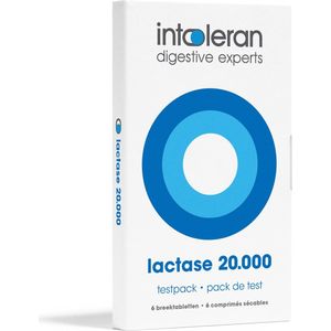 Intoleran - Lactase 20.000 - Testpack - 6 Breektabletten