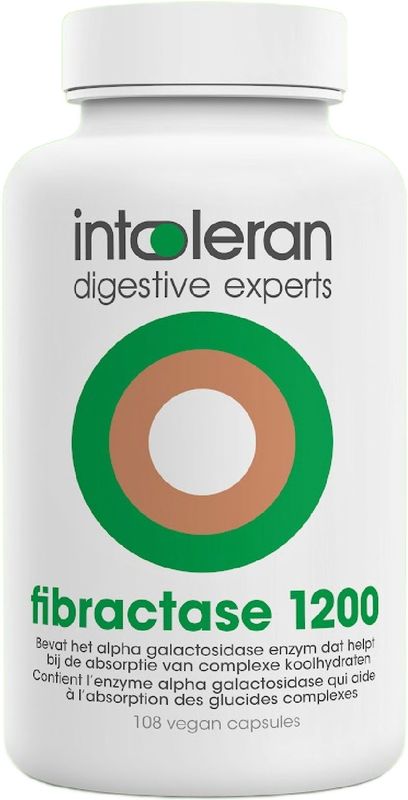 Intoleran - Fibractase Forte - Enzymen - 108 Capsules - Low FODMAP Certified