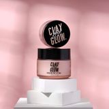 Clay And Glow Roze Kleimasker Clay And Glow - Detoxifying Pink Clay Mask Roze Kleimasker