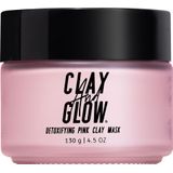 Clay And Glow - Roze Kleimasker - Gezichtsmasker - 130 Gram - Natuurlijke Ingrediënten