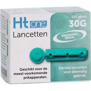 HT One Lancetten 30G - 100 stuks HT One - Voor het prikken van capillair bloed - 30 Gauge