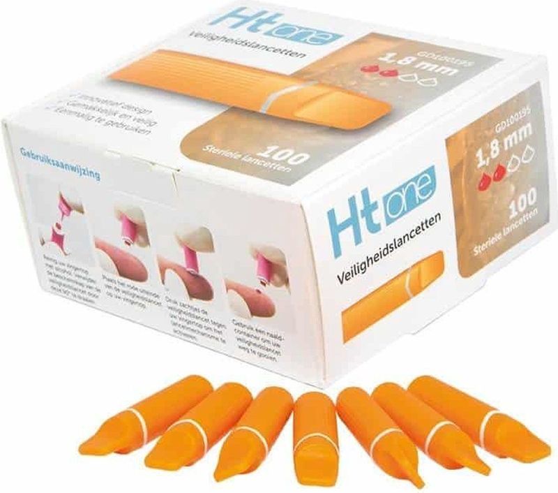 HT One Veiligheidslancetten 1,8 mm - 100 stuks HT One