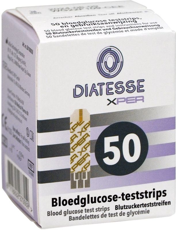 Diatesse Xper Bloedglucose-teststrips 50ST
