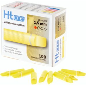 HT One Veiligheidslancetten 1,5 mm - 100 stuks HT One