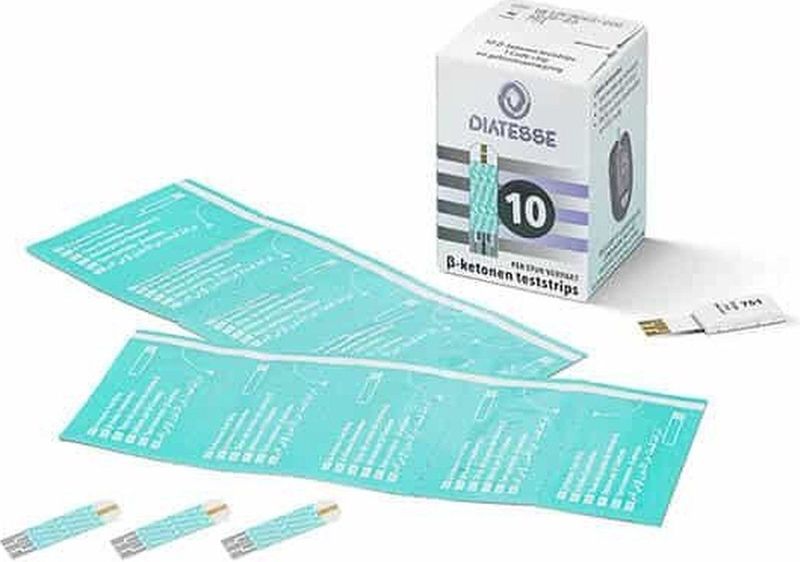 Diatesse XPER ketonen teststrips - 10 stuks Diatesse - Ketonen in het bloed meten