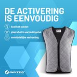 INUTEQ - Bodycool Basic - Gilet - Zilver - Tot 8 Uur Koeling